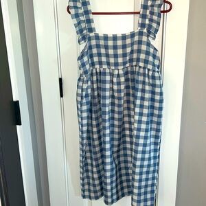 SHEIN brand women’s S blue and white dress